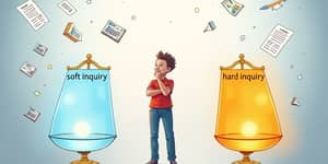 Understand soft versus hard inquiries in assessments