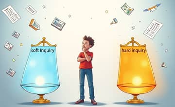 Understand soft versus hard inquiries in assessments