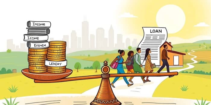 Review debt-to-income ratios for sustainable lending