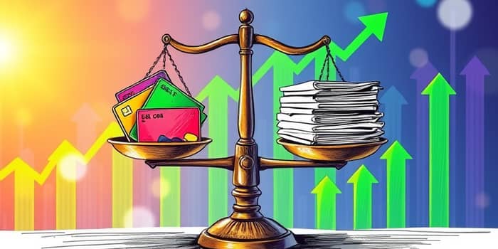 Weigh revolving versus installment credit usage