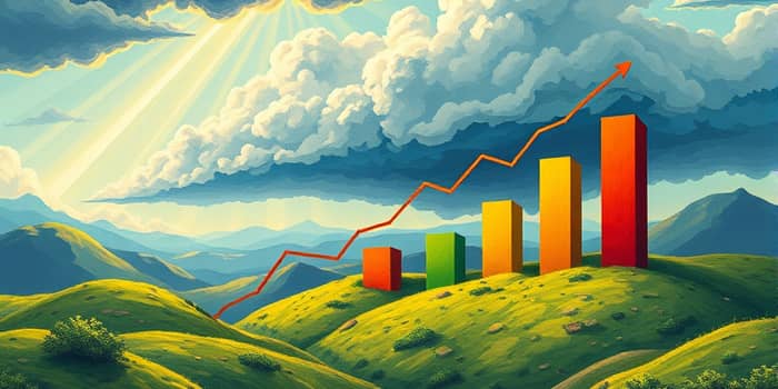 Measure volatility in credit scores during economic downturns