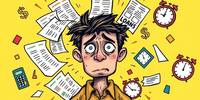 Analyze loan stacking as a sign of risk escalation